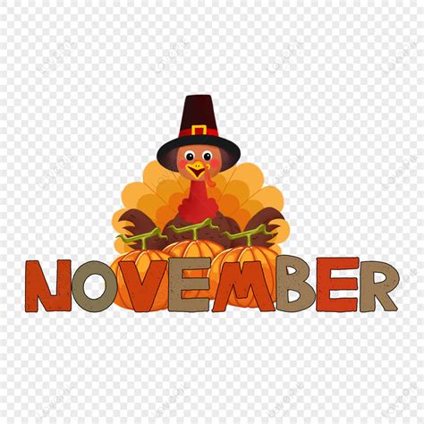 November Month Clipart
