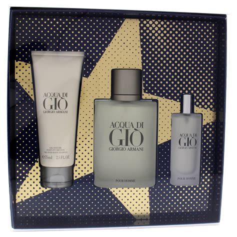 Giorgio Armani Acqua Di Gio Cologne Gift Set for Men, 3 Pieces ...