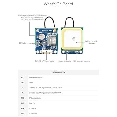 XYGStudy LC76G Multi-GNSS Positioning Module Supports UART India | Ubuy