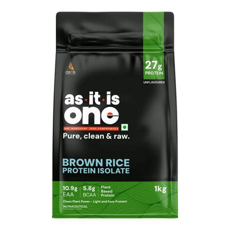 AS-IT-IS Brown Rice Protein 80% - Vegan Protein Source Designed as Mea ...