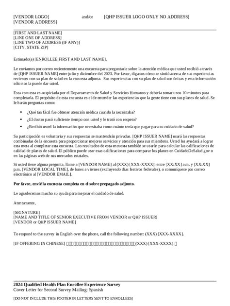 2024 Qualified Health Plan (QHP)Enrollee Experience Survey. 2024 ...