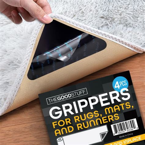 Amazon.com: Rug Pad Gripper - Four Pack - Secure Area Rugs to Carpets ...