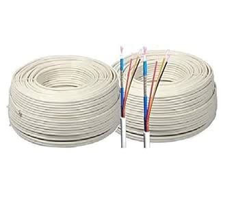 CCTV WIRE CABLE 3+1 Copper+Breding Alloy+mic wire Copper- 90 METER ...
