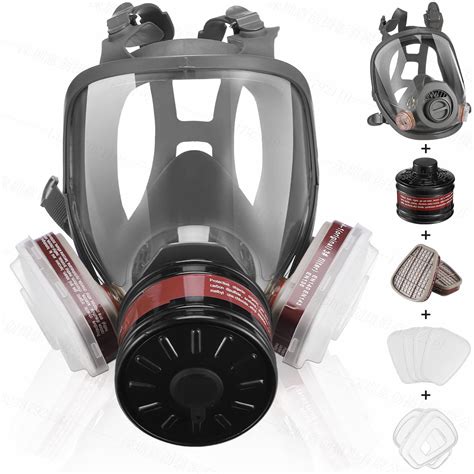 Buy Reusable Full Face Respirator - s with Activated Carbon Filter ...
