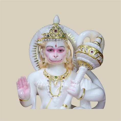 15" marble bajrangbali murti
