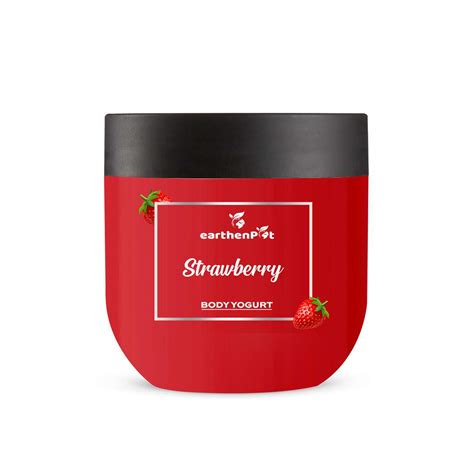 Buy EarthenPot Strawberry Body Yogurt For Soft and Supple Skin With ...