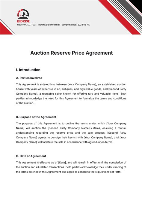 Free Auction Templates to Edit Online