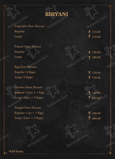 Menu at Kruti Coffee, Bhubaneswar