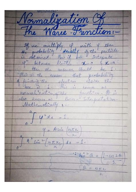 Image result for Normalization Wave Function