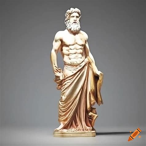 Yannis tsarouchis style statue of zeus on Craiyon