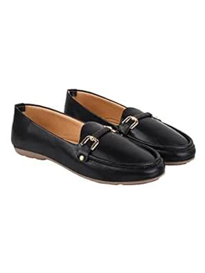 Shoetopia Girls HR-04 Black Ballet Flat - 3 UK (Girls-HR-04-Black ...