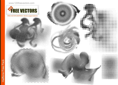 Halftone Vector Pack Free Vector | FreeImages