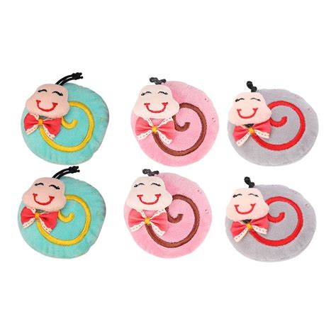 Ahomi 6pcs Pet Cat Kitten Toy Cute Snail Shaped Funny Plush Toy w ...