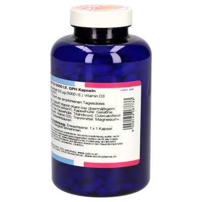 Vitamin D3 5000 I.E. GPH Kapseln [4408608]-Gall-Pharma GmbH-Online-Shop