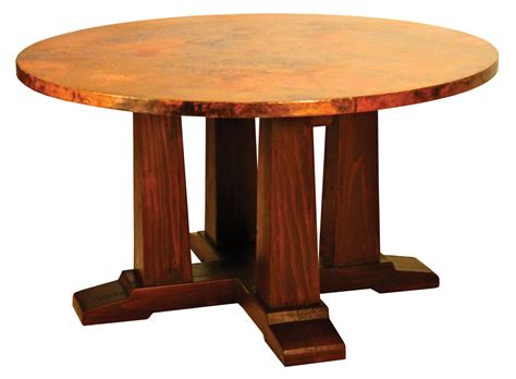 Copper Top Round Dining Table at Helen Williamson blog