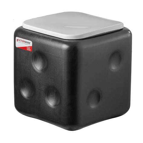MAGICBOX Unbreakable Plastic Dice Square Stool Sturdy Stool Sitting ...