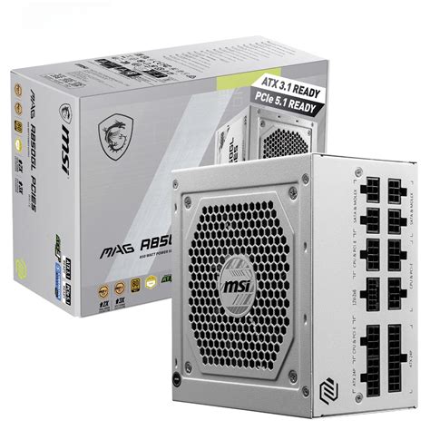 Amazon.in: Buy MSI MAG A850GL PCIE5 White Power Supply Unit, 850W, 80 ...