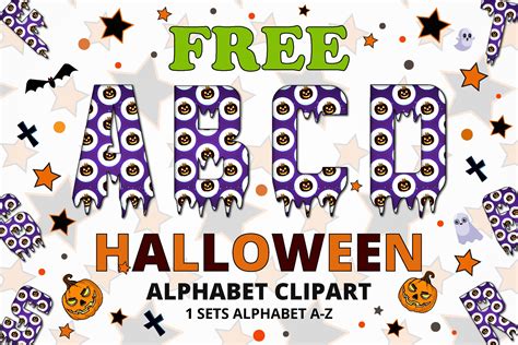 Free Halloween Alphabet Letters Graphic by Shahed_arts · Creative Fabrica