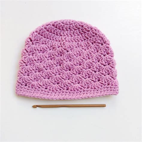 Shell Stitch Baby Hat Tutorial 的图像结果