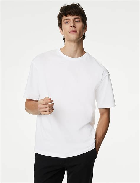 Buy Pure Supima® Cotton Oversized T-Shirt at Marks & Spencer