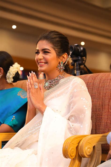 Actress Aditi Shankar Photos At Viruman Movie Press Meet.
