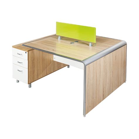 Parco 1 Duo Workstation by Geeken | Glass Screen