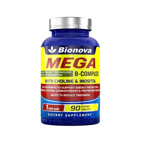 Bionii Mega B Complex Tablets – Boost Energy, Brain & Heart Health | 90 ...