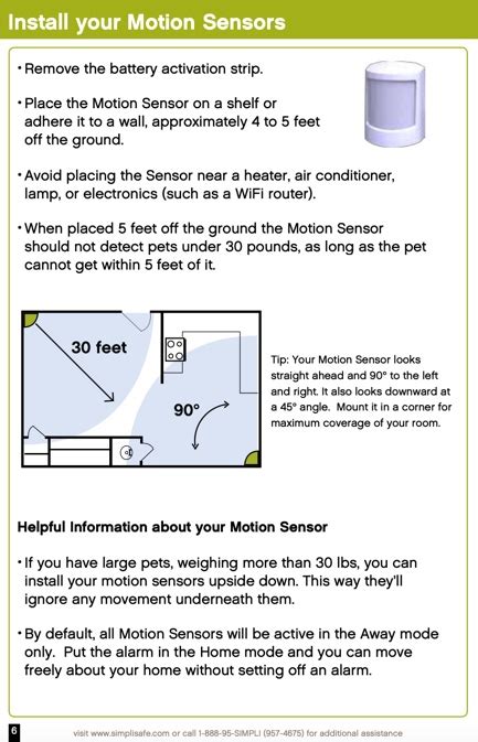 ‎Original SimpliSafe® Motion Sensor Installation Guide | SimpliSafe Support Home
