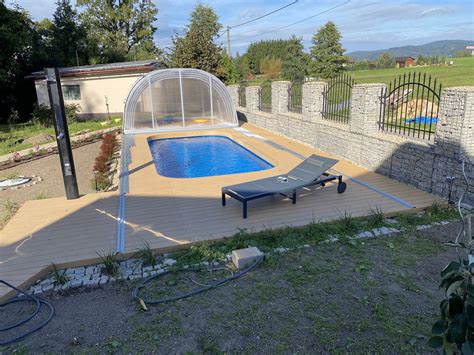 Terasa okolo bazénu na betonový základ - Terasy.net