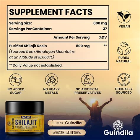 Guindila High Potency Organic Shilajit Supplement - Boost India | Ubuy
