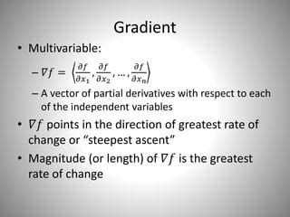 Image result for Gradient Formula Multivariable