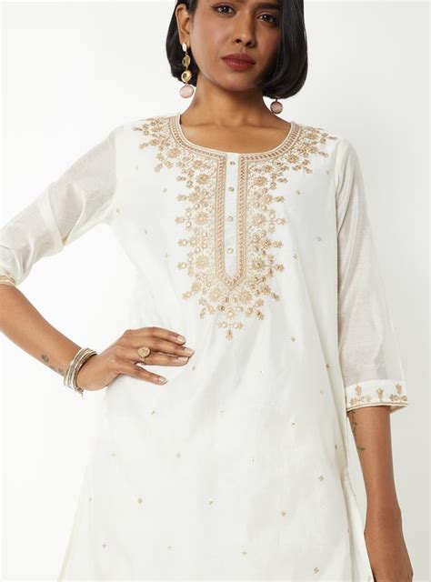 Buy Women Embroidered Straight Kurti Set Online at just Rs. 2299.0 ...