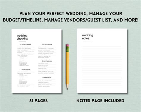 Image result for Wedding Planner Checklist Printable