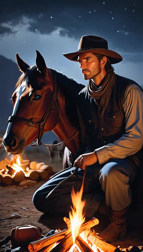 SeaArt AIで作成された西部のカウボーイ