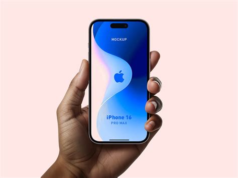 Free Hand Holding iPhone 16 Pro Max Mockup PSD :: Behance