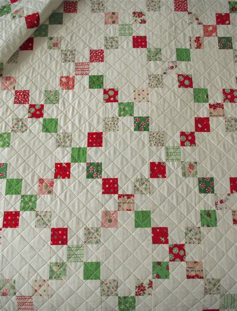 Christmas Irish Chain Quilt