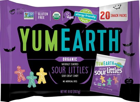 Amazon.com: YumEarth Halloween Organic Sour Littles Chewy Candy ...