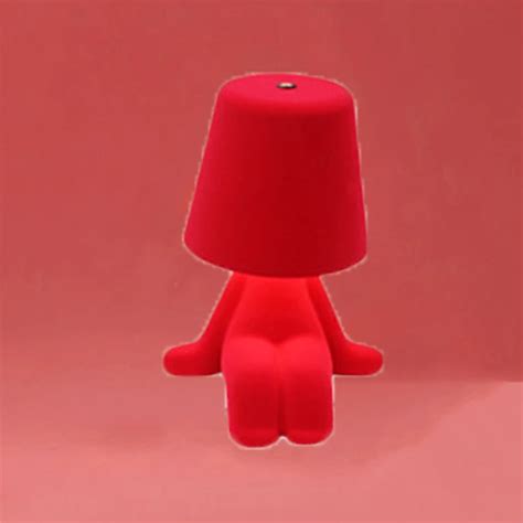 Fabric Cartoon Person Desk Lamp - USB Charging, Touch Dimming, Creative ...