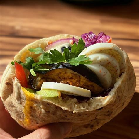 Falafel Sababa | ‎Sabih en Pita by FALAFEL SABABA. Rue Ibn Sina 7 ...