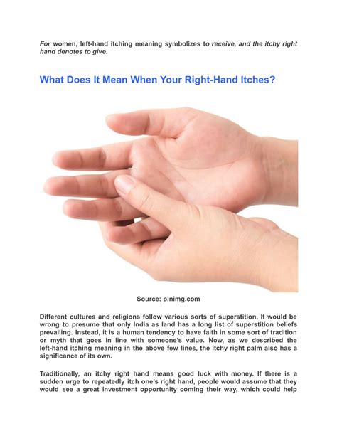 PPT - Left Hand Itching Meaning: a Health Concern or Just a Myth ...