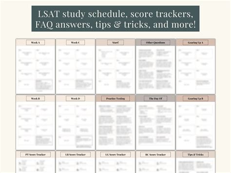 LSAT Study Plan | Light Academia Study Plan | LSAT Study Planner ...