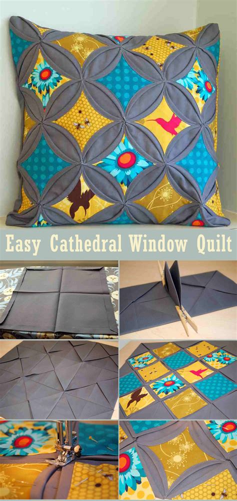 Image result for Cathedral Window Quilt Tutorial for Bedspread Tutorial