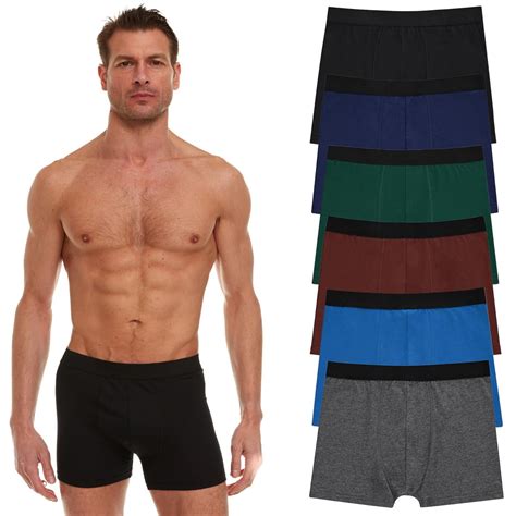 Yacht & Smith 6 Pack Of Mens Boxer Briefs Underwear, 100% Cotton ...