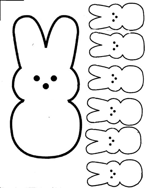 Marshmallow Peeps Coloring Pages
