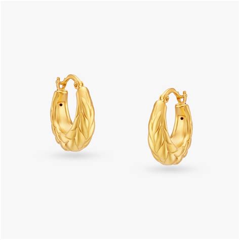 Intricate Gold Hoop Earrings