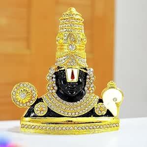Uniqon Metal Lord Venkateswara/tirupati Balaji Rhinestone Idol for ...