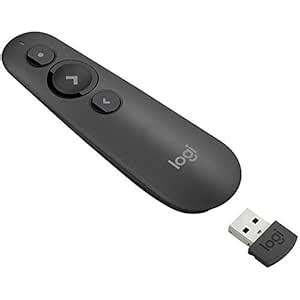 Logitech R500 Laser Presentation Remote Clicker with Dual Connectivity ...