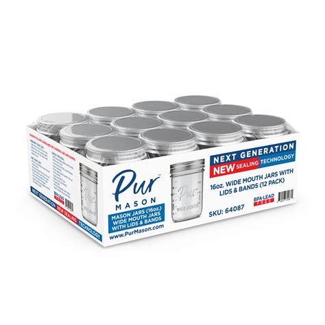 16 oz Mason Jar, Wide Mouth (Next Generation)