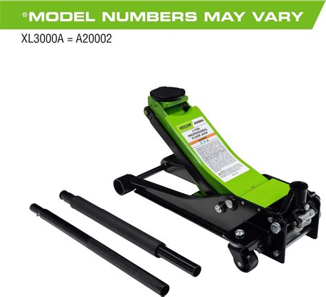 Arcan 3 Ton Low Profile Quick Rise Steel Floor Jack (A20002 / XL3000A ...