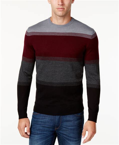 Club Room Men's Big and Tall Colorblocked Sweater, Only at Macy's | Men ...